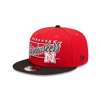  Huskers | Nebraska New Era 950 Team Script Flat Brim Hat | Alumni Hall