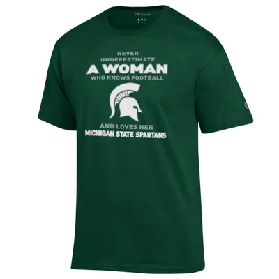 Michigan State Champion Women's Knows and Loves Football Tee