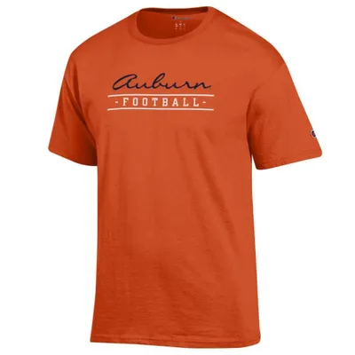 Aub | Auburn Champion Women's Script Bar Football Tee Alumni Hall