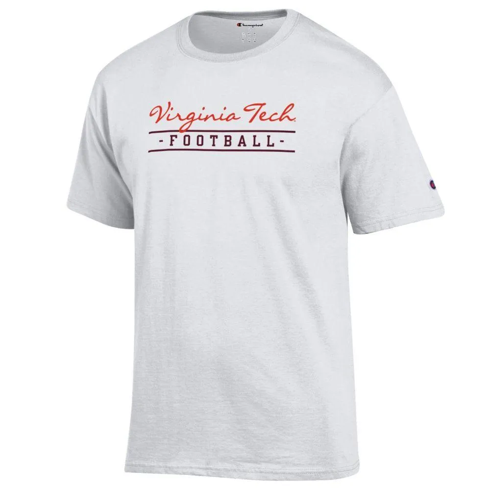 Hokies | Virginia Tech Champion Women's Script Bar Football Tee Alumni Hall