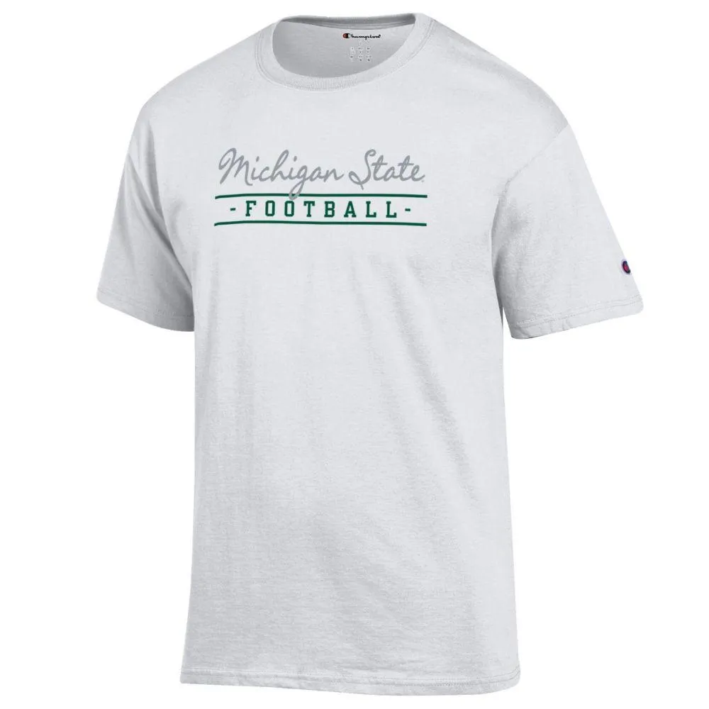 Spartans | Michigan State Champion Women's Script Bar Football Tee Alumni Hall