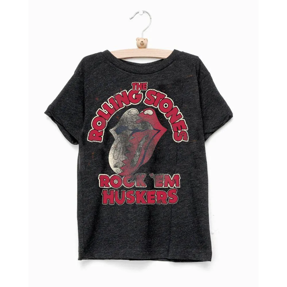 The Rolling Stones / Classic Logo Women's Burnout Tee