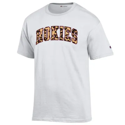 Hokies | Virginia Tech Champion Women's Leopard Print Arch Tee Alumni Hall