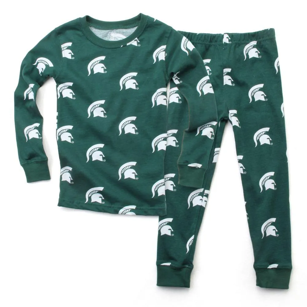 Spartans | Michigan State Toddler Pj Set Alumni Hall