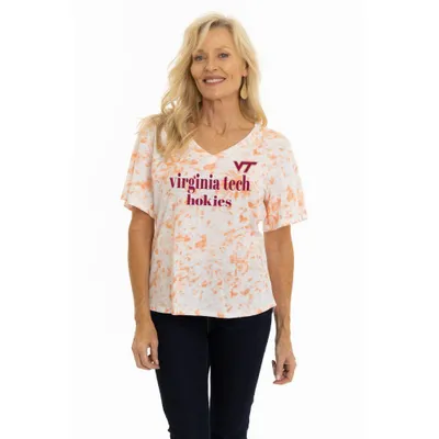 Hokies | Virginia Tech Faye Flutter Sleeve V- Neck Tee Alumni Hall