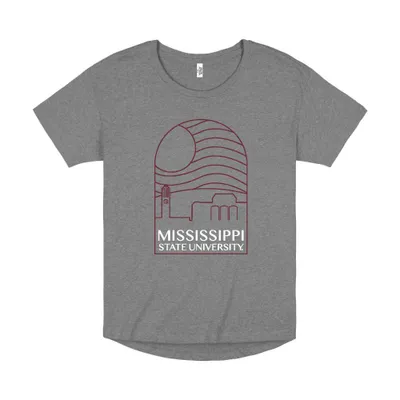 Bulldogs | Mississippi State Uscape Hi- Lo Window Tee Alumni Hall