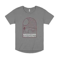 Bulldogs | Mississippi State Uscape Hi- Lo Window Tee Alumni Hall