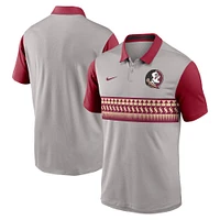 Florida State Nike Campus Pattern Chest Stripe Polo