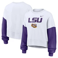 LSU Nike Women's Colorblock Fleece Crew