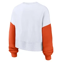 Clemson Nike Women's Colorblock Fleece Crew