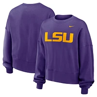 LSU Nike Women's Essential Fleece Crew