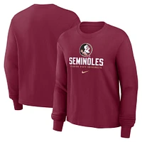 Florida State Nike Women's Cotton Boxy Long Sleeve Tee