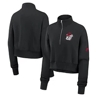 Georgia Nike Women's Crop Retro Fleece 1/4 Zip