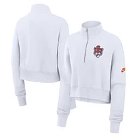 Clemson Nike Women's Crop Retro Fleece 1/4 Zip