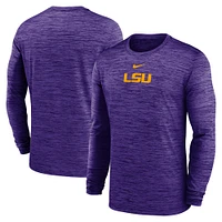 LSU Nike Dri-Fit Velocity Sideline Long Sleeve Tee