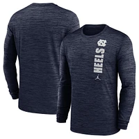 UNC Jordan Brand Dri-Fit Sideline Velocity Long Sleeve Tee