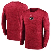 Georgia Nike Dri-Fit Velocity Sideline Long Sleeve Tee