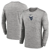 West Virginia Nike Dri-Fit Velocity Sideline Long Sleeve Tee