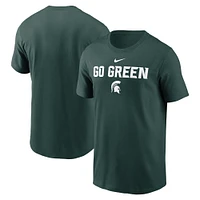 Michigan State Nike Dri-Fit Cotton Sideline Team Issue Tee