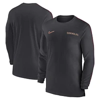 Florida State Nike Dri-Fit Sideline UV Coach Long Sleeve Top