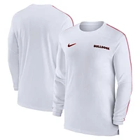 Georgia Nike Dri-Fit Sideline UV Coach Long Sleeve Top