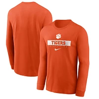 Clemson Nike Dri-Fit Sideline Team Issue Long Sleeve Tee