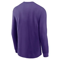 LSU Nike Dri-Fit Sideline Team Issue Long Sleeve Tee