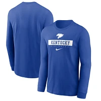 Kentucky Nike Dri-Fit Sideline Team Issue Long Sleeve Tee