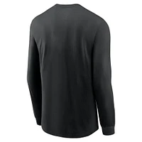 West Virginia Nike Dri-Fit Cotton Sideline Team Issue Long Sleeve Tee