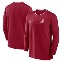 Alabama Nike Dri-Fit Sideline Coach Half Zip Top