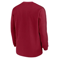 Alabama Nike Sideline Coach Long Sleeve Crew Top