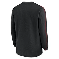 Georgia Nike Sideline Coach Long Sleeve Crew Top