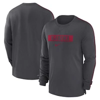 Alabama Nike Dri-Fit Team Issue Player Long Sleeve Top