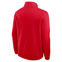 Georgia Nike 1/2 Zip Pullover Club Fleece