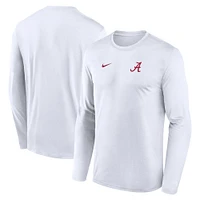 Alabama Nike Dri-Fit Legend Small Logo Long Sleeve Tee