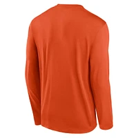 Clemson Nike Courtside Dri-Fit Practice Long Sleeve Tee
