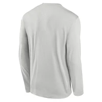 Clemson Nike Dri-Fit Legend Small Logo Long Sleeve Tee