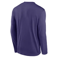Clemson Nike Dri-Fit Legend Small Logo Long Sleeve Tee