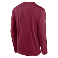 Florida State Nike Courtside Dri-Fit Practice Long Sleeve Tee