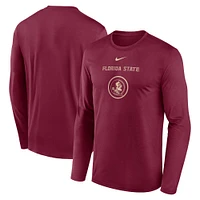 Florida State Nike Courtside Dri-Fit Practice Long Sleeve Tee