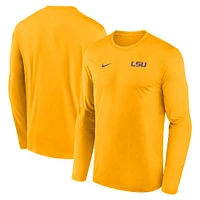 LSU Nike Dri-Fit Legend Small Logo Long Sleeve Tee