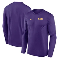 LSU Nike Dri-Fit Legend Small Logo Long Sleeve Tee