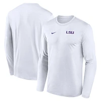 LSU Nike Dri-Fit Legend Small Logo Long Sleeve Tee