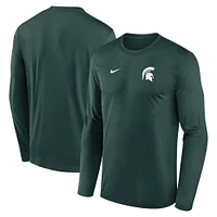 Michigan State Nike Dri-Fit Legend Small Logo Long Sleeve Tee