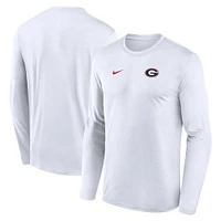 Georgia Nike Dri-Fit Legend Small Logo Long Sleeve Tee