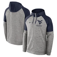 West Virginia Nike Full Zip Fitness Hoodie