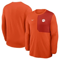 Clemson Nike Dri-Fit UV Coach Long Sleeve Top