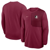 Florida State Nike Dri-Fit UV Coach Long Sleeve Top