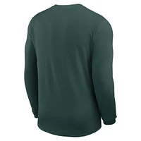Michigan State Nike Dri-Fit UV Coach Long Sleeve Top