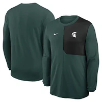 Michigan State Nike Dri-Fit UV Coach Long Sleeve Top